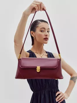 Сумка женская бордовая