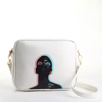 Сумка женская кросс-боди textura на молнии, 22817 см, белая