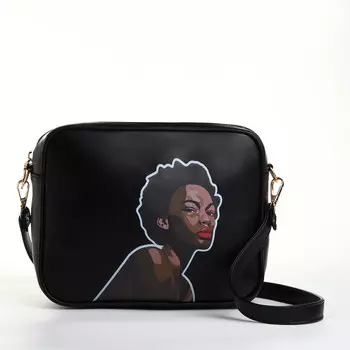 Сумка женская на молнии textura 22817 см, черная