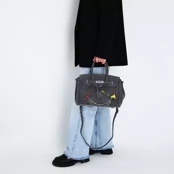 Сумка женская из текстиля, 30х21х15 см