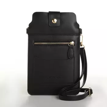 Сумка женская на магните, цвет черный