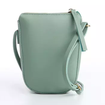 Сумка женская на молнии, цвет зеленый