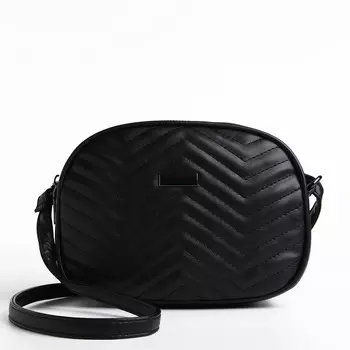 Сумка женская кросс-боди на молнии, 19715 см, черная