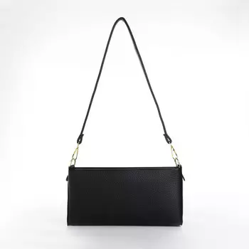 Сумка женская кросс-боди на молнии, 25.56.512.5 см, черная