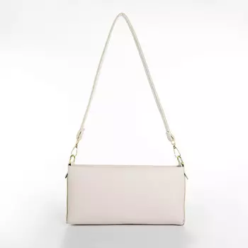 Сумка женская кросс-боди на молнии, 25.56.512.5 см, молочная