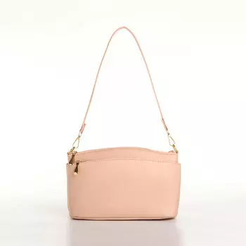 Сумка женская кросс-боди на молнии, 23915 см, пудровая