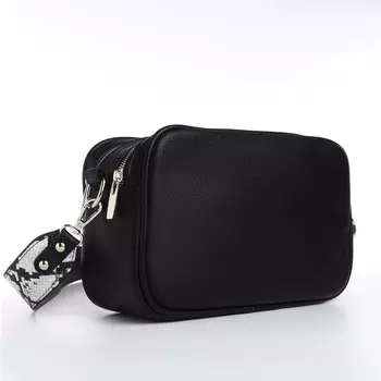 Сумка женская кросс-боди textura на молнии, 24915 см, черная