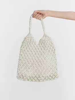 Сумка женская молочно-бежевая