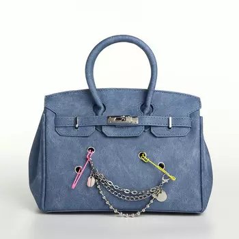 Сумка женская на клапане textura, маленький размер, цвет синий