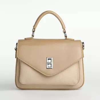 Сумка женская мессенджер textura на клапане, 24716 см, молочная