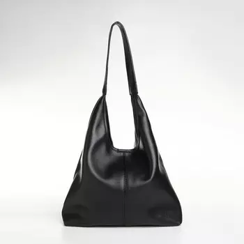 Сумка - мешок женская textura, на магните, с косметичкой, 34928 см, черная