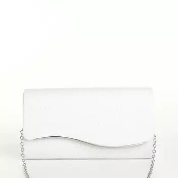 Сумка женская на магните, цвет белый