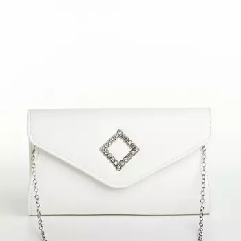 Сумка женская на магните, цвет белый