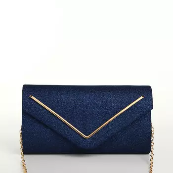 Сумка женская на магните, цвет синий