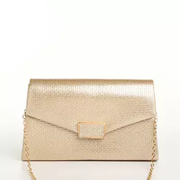 Сумка женская на магните, цвет золотой