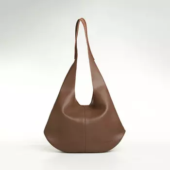 Сумка - мешок женская textura, на магните, с косметичкой, 361027 см, коричневая