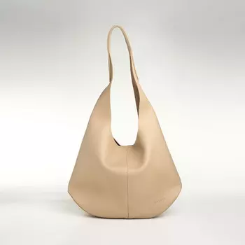 Сумка - мешок женская textura, на магните, с косметичкой, 361027 см, бежевая