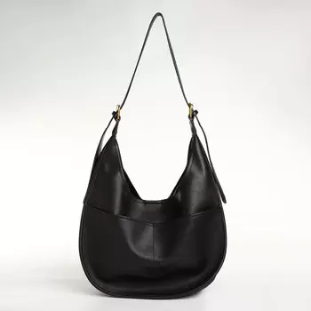 Сумка - мешок женская textura, на магните, с косметичкой, 341227 см, черная