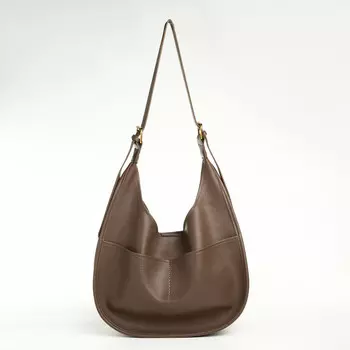 Сумка - мешок женская textura, на магните, с косметичкой, 341227 см, коричневая