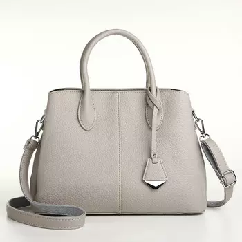 Сумка женская на магните textura, средний размер, цвет серый