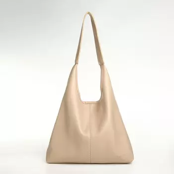 Сумка - мешок женская textura, на магните, с косметичкой, 34928 см, молочная