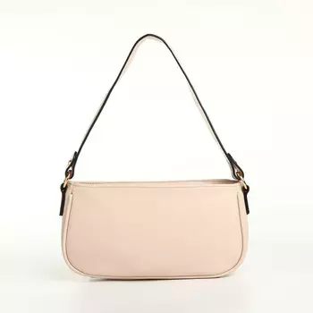 Сумка женская на молнии, цвет бежевый