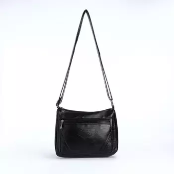 Сумка женская кросс-боди на молнии, 208.515 см, черная