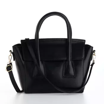 Сумка женская мессенджер на магните, 351523 см, черная