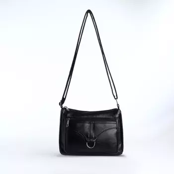 Сумка женская кросс-боди на молнии, 288.515 см, черная