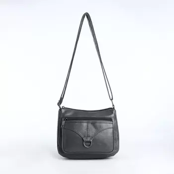 Сумка женская кросс-боди на молнии, 288.515 см, серая