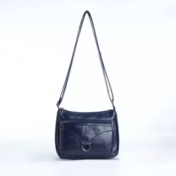 Сумка женская кросс-боди на молнии, 208.515 см, синяя