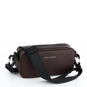 Сумка женская кросс-боди textura на молнии, 19610.5 см, коричневая