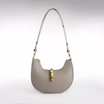 Сумка женская на молнии textura, маленький размер, цвет серый