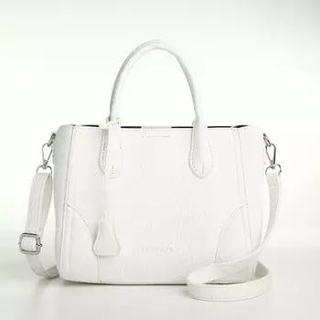 Сумка женская тоут textura на магните, 25721 см, однотонная, белая