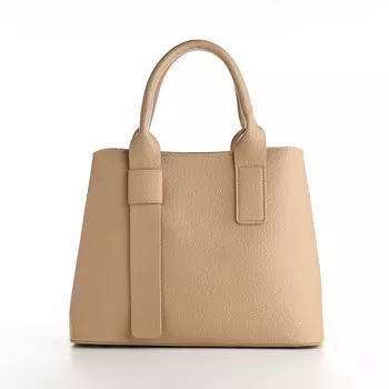 Сумка женская тоут textura на молнии, 321224 см, бежевая