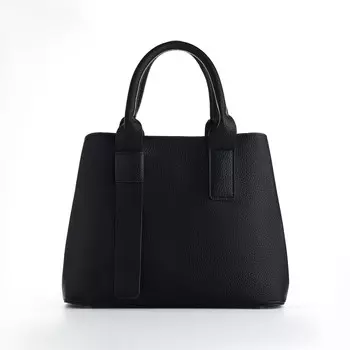 Сумка женская тоут textura на молнии, 321224 см, черная