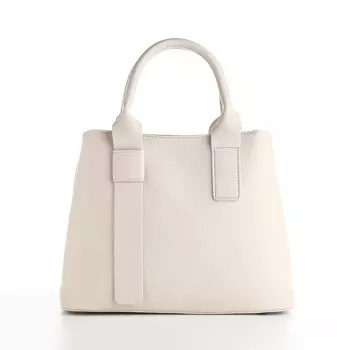 Сумка женская тоут textura на молнии, 321224 см, молочная