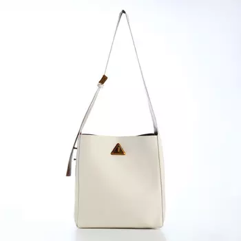 Сумка женская textura на винтовом замке, 241124 см, белая