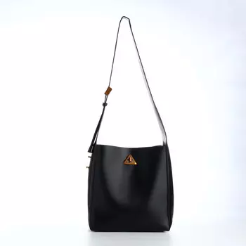 Сумка женская textura на винтовом замке, 241124 см, черная