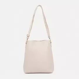 Сумка женская, отдел на клапане, цвет молочный