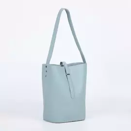 Сумка женская, отдел на клапане, цвет серо-голубой