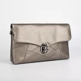 Сумка женская, отдел на клапане, длинный ремень, цвет коричневый