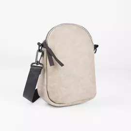 Сумка женская, отдел на молнии, длинный ремень, цвет серый