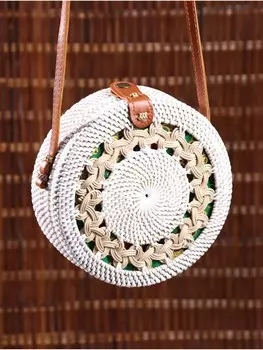 Сумка женская через плечо плетеная