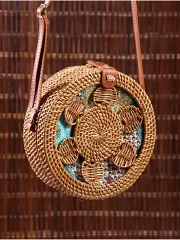 Сумка женская через плечо плетеная