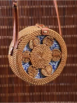 Сумка женская через плечо плетеная