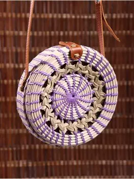 Сумка женская через плечо плетеная