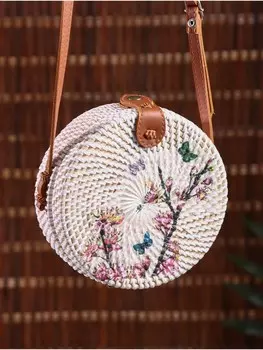 Сумка женская плетеная ротанг