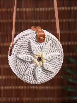 Сумка женская через плечо плетеная