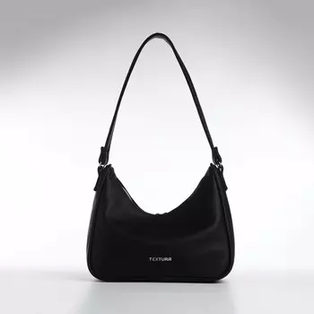 Сумка женская textura, багет, маленький размер, цвет черный